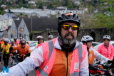 Participants in the Cycle Against Suicide arrive in Newry. Photograph: Columba O'Hare - Cycle Against Suicide Newry 2017