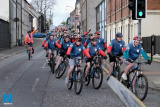 The annual Cycle Against Suicide rally passes through Canal Street in Newry on their way to Castlewellan. Photograph: Columba O'Hare - Cycle Against Suicide Newry 2017