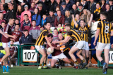 A congested side line at the Armagh County Football Final between Crossmaglen and Ballymacnab. Photograph: Columba O'Hare/ Newry.ie - Armagh Senior Football Final 2019