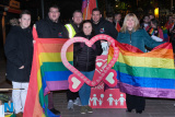Celebrating the introduction of marriage equality to the north at Midnight on Monday in Marcus Square, Newry. Photograph: Columba O'Hare/ Newry.ie - Marriage Equality Celebration 