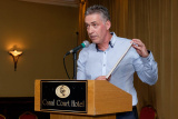 Gerry Carey, Confederation of Community Groups speaking at the Patricia Graham Shining Light Community Volunteering Awards in the Canal Court Hotel, Newry. Photograph: Columba O'Hare - Shining Light Awards 2017