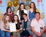 Shamrock Youth Club representatives with their nomination certificate at the Confederation of Community Groups, Patricia Graham Shining Light Community Volunteering Awards 2017 in the Canal Court Hotel, Newry. Photograph: Columba O'Hare - Shining Light Awards 2017