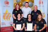 Crossmaglen and District Community First Responders pictured with their Shining Light Award along with Justin McNulty MLA at the Confederation of Community Groups, Patricia Graham Shining Light Community Volunteering Awards 2017 in the Canal Court Hotel, Newry. Photograph: Columba O'Hare - Shining Light Awards 2017