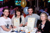 Lee, Roishin, Martin and Nancy Magennis with their nomination certificates for South Down Community Rescue Service at the Confederation of Community Groups, Patricia Graham Shining Light Community Volunteering Awards Photograph: Columba O'Hare - Shining Light Awards 2017