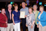 Crossmaglen U3A members at the Confederation of Community Groups, Patricia Graham Shining Light Community Volunteering Awards 2017 in the Canal Court Hotel, Newry. From left: Maureen Nugent, Tony Kieran, Dolores Collins, Leo Collins, Gretta Kieran, Brigie McMahon and Breege Gogarty. Photograph: Columba O'Hare - Shining Light Awards 2017