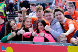 Tha fans came out in force at Down v Armagh at Pairc Esler. Photograph: Columba O'Hare - Down v Armagh Championship Pairc Esler 2017