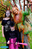 Dryad with Sarah and Erin Hughes, Newry at  the 2016 Sticky Fingers International Children&rsquo;s Festival &ldquo;The Ghost of Halloween&rdquo; at Narrow Water Castle. Photograph: Columba O'Hare - The Ghost of Halloween