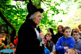 The Wizard keeps everyone entertained  at the 2016 Sticky Fingers International Children&rsquo;s Festival &ldquo;The Ghost of Halloween&rdquo; at Narrow Water Castle. Photograph: Columba O'Hare - The Ghost of Halloween