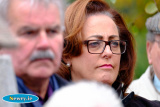 Chairperson of Newry, Mourne and Down, Gillian Fitzpatrick at the commemorations. Photograph: Columba O'Hare - Newry Maritime Association Centenary event to mark Connemara Retriever Disaster