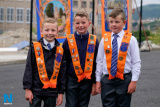 Joe and Adam Liggett and Joshua Wylie all ready for the Twelfth . Photograph: Columba O'Hare/ Newry.ie - Twelfth Newry 2018