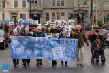 Participants in the January 1969 Newry Civil Rights Parade remembered the event with a 50th Anniversary commemorative march through Newry on Sunday. Photograph: Columba O'Hare/ Newry.ie - Newry Civil Rights March 50th Commemoration