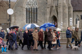 The 50th Anniversary commemoration of the Newry Civil Rights Parade goes past Newry First Presbyterian Church. Photograph: Columba O'Hare/ Newry.ie - Newry Civil Rights March 50th Commemoration