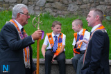 Catching up in Newry at the start of the 2019 Twelfth celebrations. Photograph: Columba O'Hare/ Newry.ie - The Twelfth Newry 2019