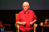 Joseph Alphonsus Morgan on stage at the U3A Christmas Party in the Sean Hollywood Arts Centre in Newry. Photograph: Columba O'Hare/ Newry.ie - U3A Newry Christmas Party 2019