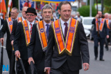 On parade in Newry for the start of the 2019 Twelfth celebrations. Photograph: Columba O'Hare/ Newry.ie - The Twelfth Newry 2019