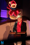 Sister Teresa speaking at John Dalzell's Christmas Concert at Newry Town Hall to commemorate 30 years of Southern Area Hospice in Newry. Photograph: Columba O'Hare/ Newry.ie - John Dalzell Christmas Hospice Concert 2019