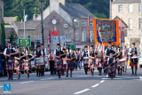 Pictured at the 12 July Parade in Newry as the marchers made their way to  the Co Down Twelfth in Banbridge via Newry Bus Statiion. Photograph: Columba O'Hare - 12 July Newry 2017