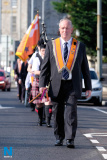 Pictured at the 12 July Parade in Newry as the marchers made their way to  the Co Down Twelfth in Banbridge via Newry Bus Statiion. Photograph: Columba O'Hare - 12 July Newry 2017
