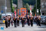 Pictured at the 12 July Parade in Newry as the marchers made their way to  the Co Down Twelfth in Banbridge via Newry Bus Statiion. Photograph: Columba O'Hare - 12 July Newry 2017