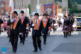 Pictured at the 12 July Parade in Newry as the marchers made their way to  the Co Down Twelfth in Banbridge via Newry Bus Statiion. Photograph: Columba O'Hare - 12 July Newry 2017