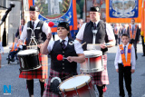 Pictured at the 12 July Parade in Newry as the marchers made their way to  the Co Down Twelfth in Banbridge via Newry Bus Statiion. Photograph: Columba O'Hare - 12 July Newry 2017
