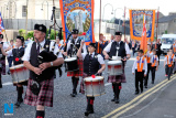 Pictured at the 12 July Parade in Newry as the marchers made their way to  the Co Down Twelfth in Banbridge via Newry Bus Statiion. Photograph: Columba O'Hare - 12 July Newry 2017