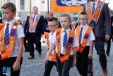 Pictured at the 12 July Parade in Newry as the marchers made their way to  the Co Down Twelfth in Banbridge via Newry Bus Statiion. Photograph: Columba O'Hare - 12 July Newry 2017