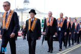 Pictured at the 12 July Parade in Newry as the marchers made their way to  the Co Down Twelfth in Banbridge via Newry Bus Statiion. Photograph: Columba O'Hare - 12 July Newry 2017