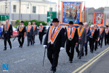 Pictured at the 12 July Parade in Newry as the marchers made their way to  the Co Down Twelfth in Banbridge via Newry Bus Statiion. Photograph: Columba O'Hare - 12 July Newry 2017
