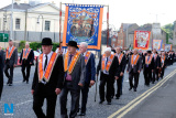 Pictured at the 12 July Parade in Newry as the marchers made their way to  the Co Down Twelfth in Banbridge via Newry Bus Statiion. Photograph: Columba O'Hare - 12 July Newry 2017