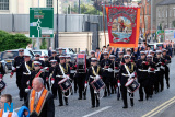 Pictured at the 12 July Parade in Newry as the marchers made their way to  the Co Down Twelfth in Banbridge via Newry Bus Statiion. Photograph: Columba O'Hare - 12 July Newry 2017