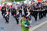 Pictured at the 12 July Parade in Newry as the marchers made their way to  the Co Down Twelfth in Banbridge via Newry Bus Statiion. Photograph: Columba O'Hare - 12 July Newry 2017