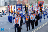 Pictured at the 12 July Parade in Newry as the marchers made their way to  the Co Down Twelfth in Banbridge via Newry Bus Statiion. Photograph: Columba O'Hare - 12 July Newry 2017