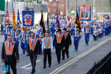 Pictured at the 12 July Parade in Newry as the marchers made their way to  the Co Down Twelfth in Banbridge via Newry Bus Statiion. Photograph: Columba O'Hare - 12 July Newry 2017