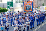 Pictured at the 12 July Parade in Newry as the marchers made their way to  the Co Down Twelfth in Banbridge via Newry Bus Statiion. Photograph: Columba O'Hare - 12 July Newry 2017