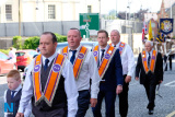 Pictured at the 12 July Parade in Newry as the marchers made their way to  the Co Down Twelfth in Banbridge via Newry Bus Statiion. Photograph: Columba O'Hare - 12 July Newry 2017