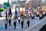 Pictured at the 12 July Parade in Newry as the marchers made their way to  the Co Down Twelfth in Banbridge via Newry Bus Statiion. Photograph: Columba O'Hare - 12 July Newry 2017