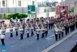 Pictured at the 12 July Parade in Newry as the marchers made their way to  the Co Down Twelfth in Banbridge via Newry Bus Statiion. Photograph: Columba O'Hare - 12 July Newry 2017