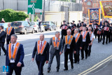 Pictured at the 12 July Parade in Newry as the marchers made their way to  the Co Down Twelfth in Banbridge via Newry Bus Statiion. Photograph: Columba O'Hare - 12 July Newry 2017