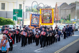 Pictured at the 12 July Parade in Newry as the marchers made their way to  the Co Down Twelfth in Banbridge via Newry Bus Statiion. Photograph: Columba O'Hare - 12 July Newry 2017