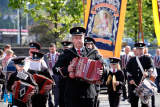 Pictured at the 12 July Parade in Newry as the marchers made their way to  the Co Down Twelfth in Banbridge via Newry Bus Statiion. Photograph: Columba O'Hare - 12 July Newry 2017