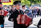 Pictured at the 12 July Parade in Newry as the marchers made their way to  the Co Down Twelfth in Banbridge via Newry Bus Statiion. Photograph: Columba O'Hare - 12 July Newry 2017
