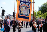 Pictured at the 12 July Parade in Newry as the marchers made their way to  the Co Down Twelfth in Banbridge via Newry Bus Statiion. Photograph: Columba O'Hare - 12 July Newry 2017