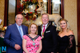 Gerry Kelly, Compere; Cllr Roisin Mulgrew, Chairperson, Newry, Mourne and Down District Council; Paul Convery, President, Newry Chamber of Commerce and Mary Meehan, Chief Executive, Newry Chamber of Commerce at the Chamber's Christmas Charity Lunch in the Canal Court Hotel. Photograph: Columba O'Hare - Newry Chamber of Commerce Christmas Charity Dinner 2017