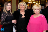 Michaela Curran and Bernie O'Hare, Bernie O'Hare Insurance Services and Pamela Arthurs, East Border Region at the Newry Chamber of Commerce Christmas Charity Lunch. Photograph: Columba O'Hare - Newry Chamber of Commerce Christmas Charity Dinner 2017