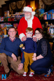 Santa with Shea O'Hare and his parents Karol and Colleen at the Newry Chamber of Commerce Christmas Charity Lunch. Photograph: Columba O'Hare - Newry Chamber of Commerce Christmas Charity Dinner 2017