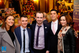 Tanyo O'Hare, Robbie O'Hare, Michael Moore, Ashok Thomas and Kelly Anne Murtagh from PKF FPM at the Newry Chamber of Commerce Christmas Charity Lunch. Photograph: Columba O'Hare - Newry Chamber of Commerce Christmas Charity Dinner 2017