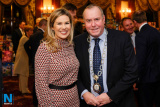 Gemma Murphy, Newry Chamber of Commerce with Cliff Coulter, President, Kilkeel Chamber of Commerce at the Newry Chamber Christmas Charity Lunch. Photograph: Columba O'Hare - Newry Chamber of Commerce Christmas Charity Dinner 2017