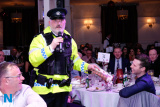 Cameoflage entertaining at the Newry Chamber of Commerce Christmas Charity Lunch. Photograph: Columba O'Hare - Newry Chamber of Commerce Christmas Charity Dinner 2017