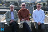 Matt McKevitt, Padraig Lynch and Damian McKevitt pictured at the 2019 Easter commemorations in Newry. Photograph: Columba O'Hare/ Newry.ie - Easter Commemorations Newry 2019
